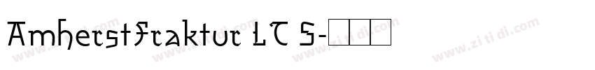 AmherstFraktur LT S字体转换